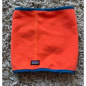 Patagonia orange Fleece Neck Gaiter Balaclava WINTER adult O/S